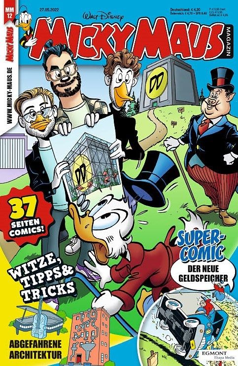 Das Wiener Trio Julian Fellner, Tim Guckelberger und Philip  Kaloumenos entwarf den neuen Geldspeicher von Dagobert Duck.