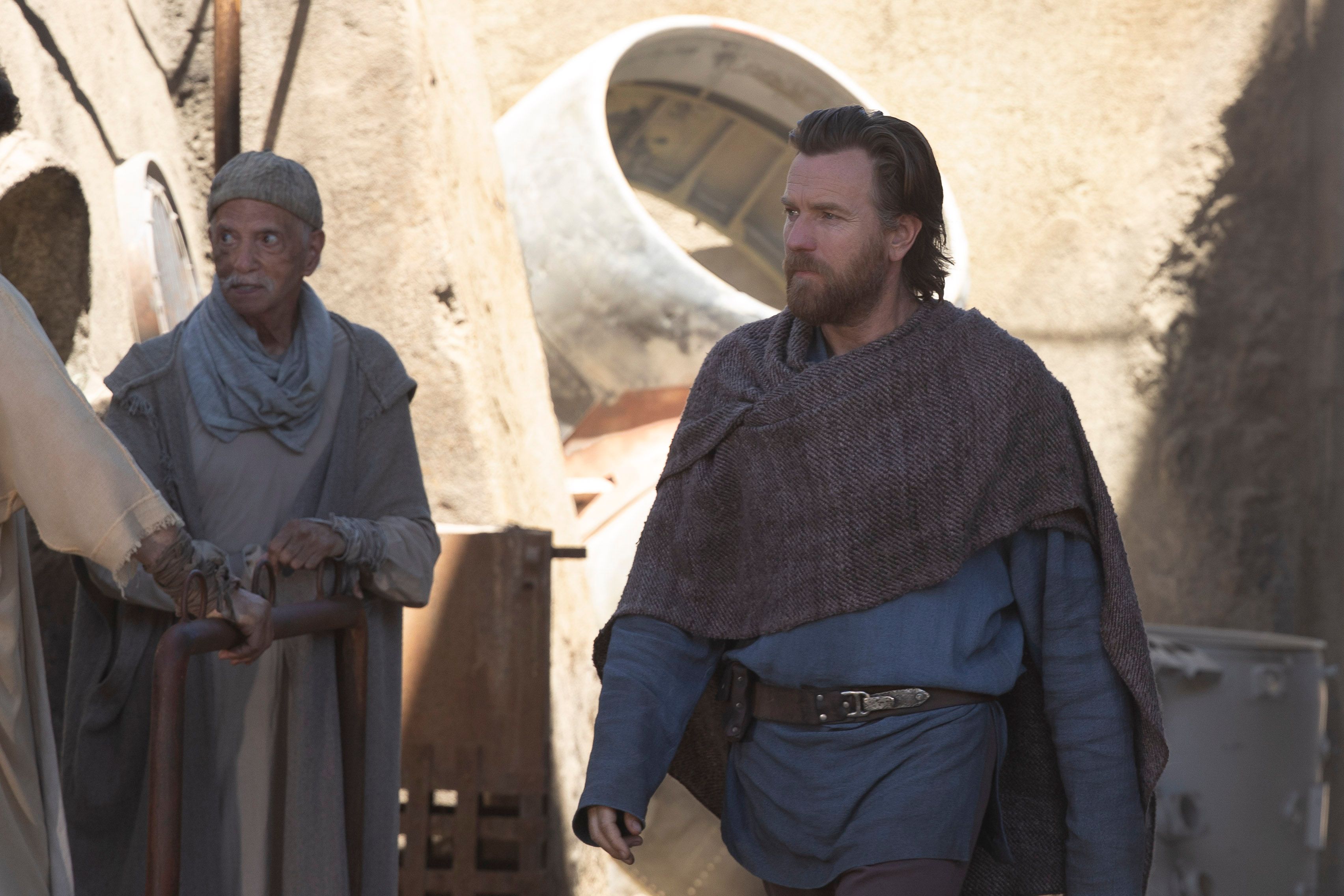 Ewan McGregor (rechts) als gereifter Obi-Wan.