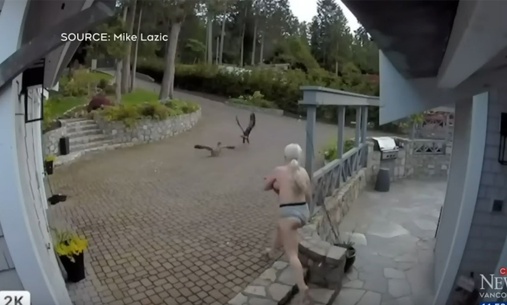 Cait Oakley aus Kanada hatte für die Rettung ihrer Hausgans 