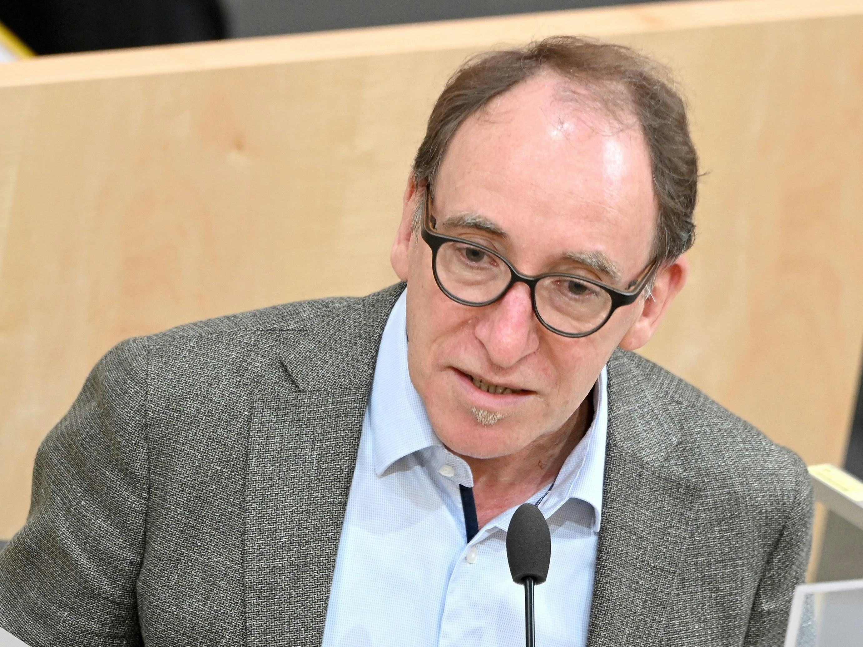 Sozial- und Gesundheitsminister Johannes Rauch (Grüne) im Rahmen einer Sitzung des Nationalrates.