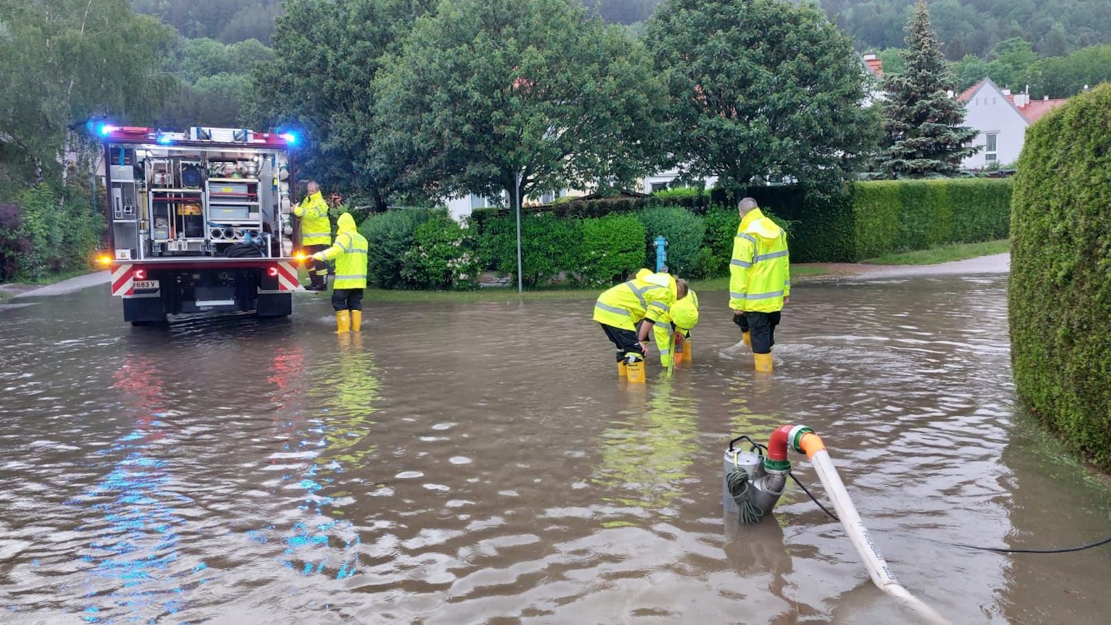 Die Feuerwehr stand im Einsatz.