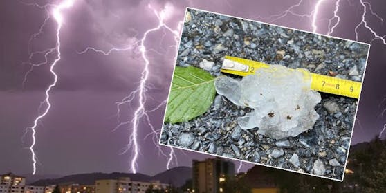 Hagel-Alarm am Mittwoch in Österreich.