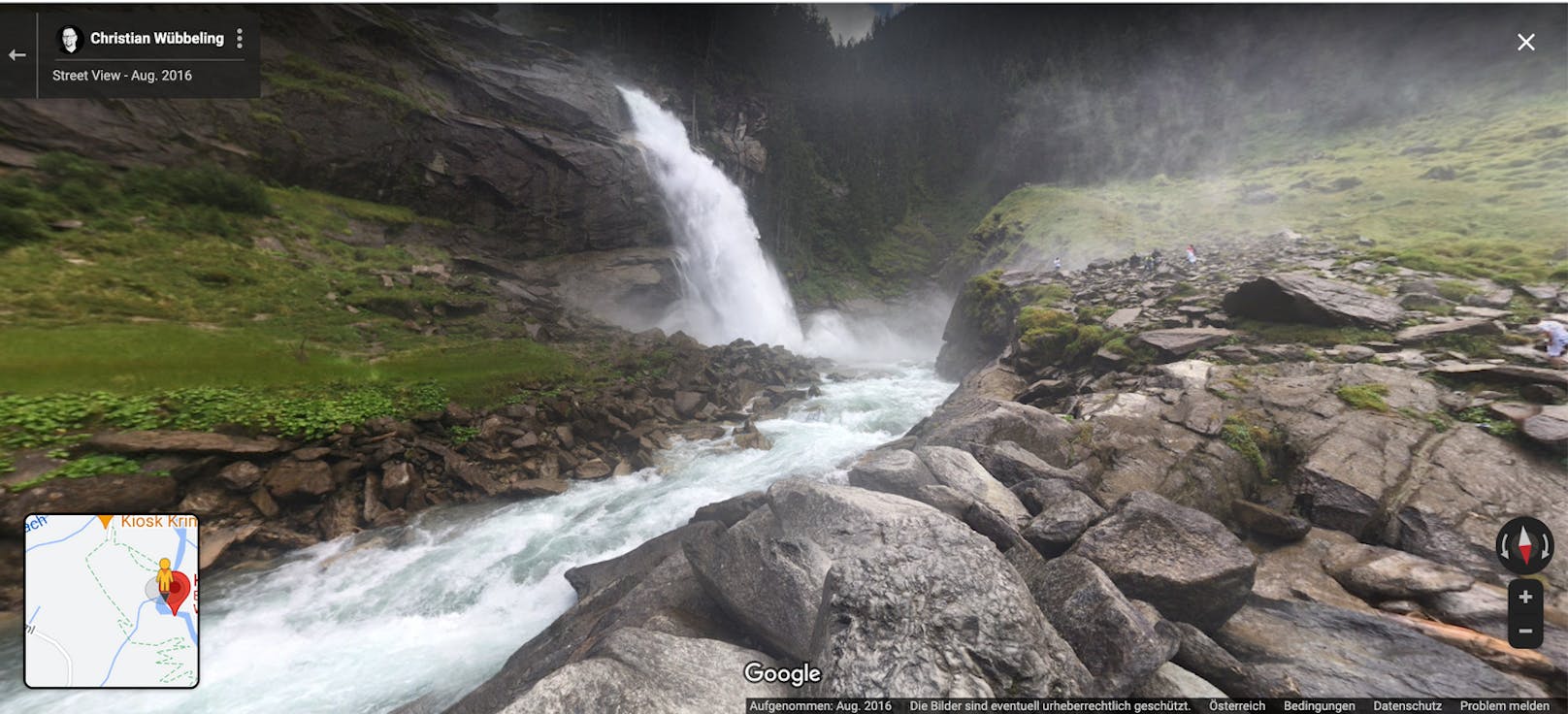 ... die Krimmler Wasserfälle in Salzburg und ...