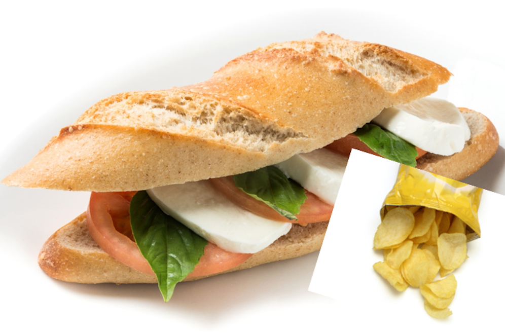 Chips und Käse sind nicht lieferbar.