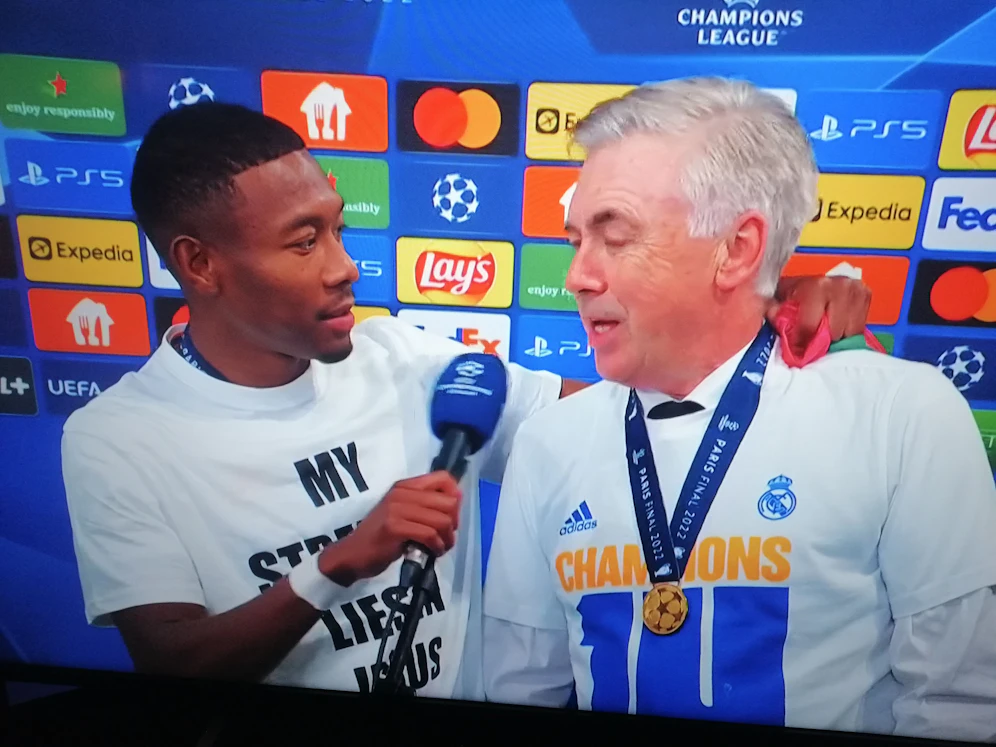 David Alaba und Carlo Ancelotti