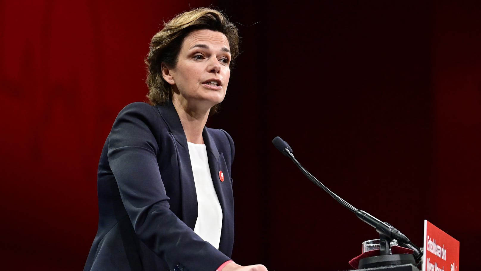 Pamela Rendi-Wagner beim Parteitag der Wiener SPÖ