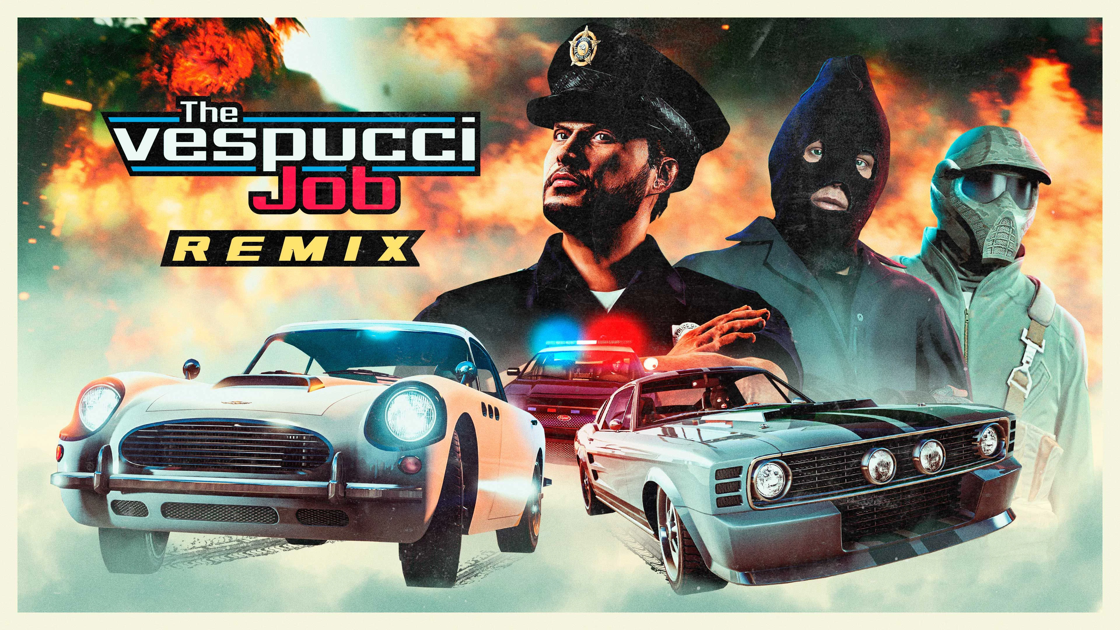 Neu in "GTA Online": Neuer Modus "The Vespucci Job (Remix)", 2x Boni für VIP-/CEO-Aufträge, in der Bunkerserie &amp; mehr.
