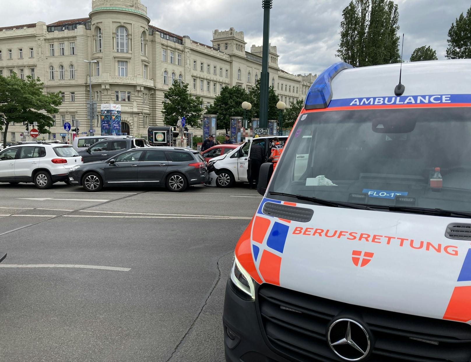 Schwerer Unfall in Wien-Alsergrund