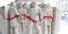 Lueger-Denkmal in Wien mit Hitlerbärten beschmiert