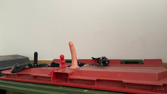 Auf dem Altpapier-Container eines Favoritner Müllraums gab es Sexspielzeuge zur freien Entnahme.