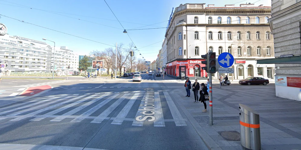 An dieser Kreuzung wurde das Kind vom Auto erfasst.