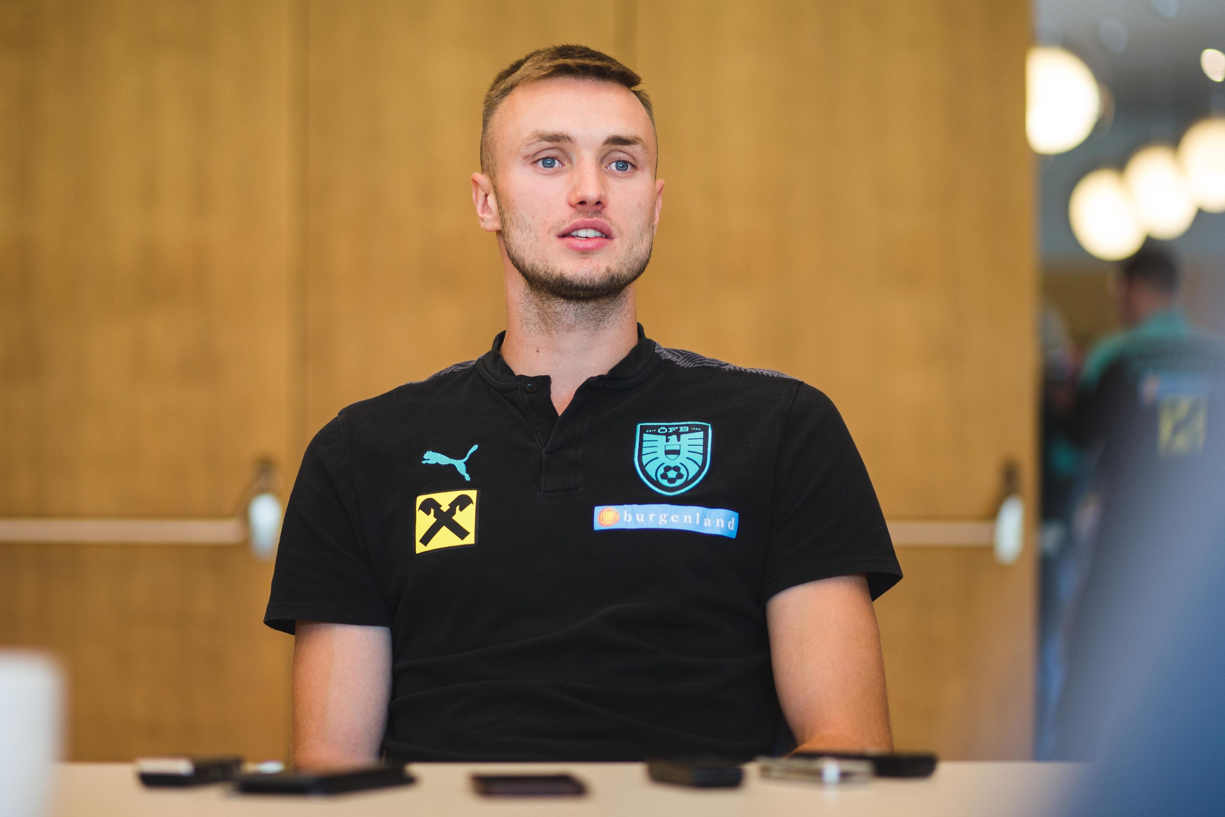 Sasa Kalajdzic saß in Bad Tatzmannsdorf Rede und Antwort.