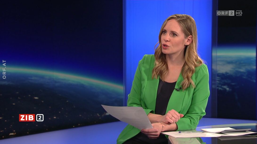 Russland-Experte Gerhard Mangott zu Gast bei Margit Laufer in der ZIB2 am 30. Mai 2022.