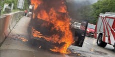 Beifahrersitz ging binnen Sekunden in Flammen auf