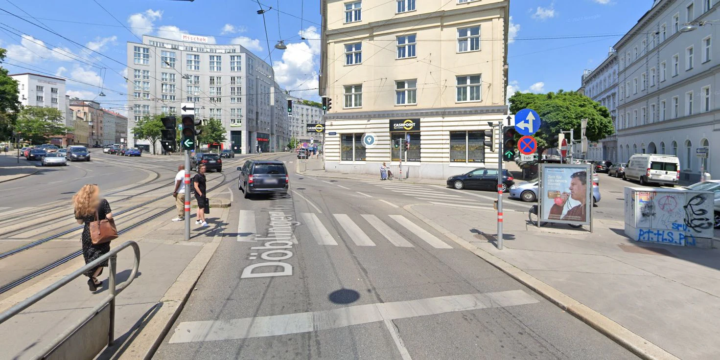 An dieser Ampel wurde die Mopedlenkerin vom Autofahrer niedergestoßen.