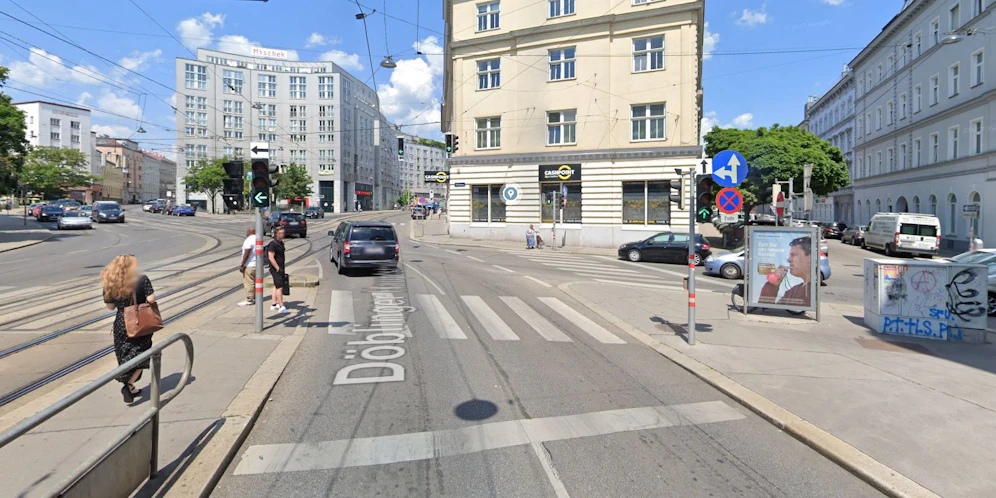 An dieser Ampel wurde die Mopedlenkerin vom Autofahrer niedergestoßen.
