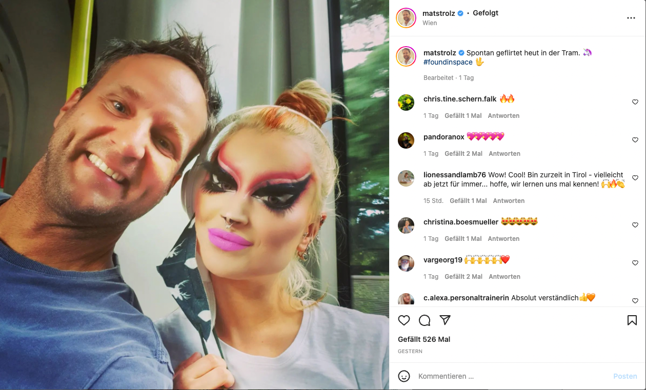 Matthias Strolz und Pandora Nox nahmen für das Foto die Masken ab.