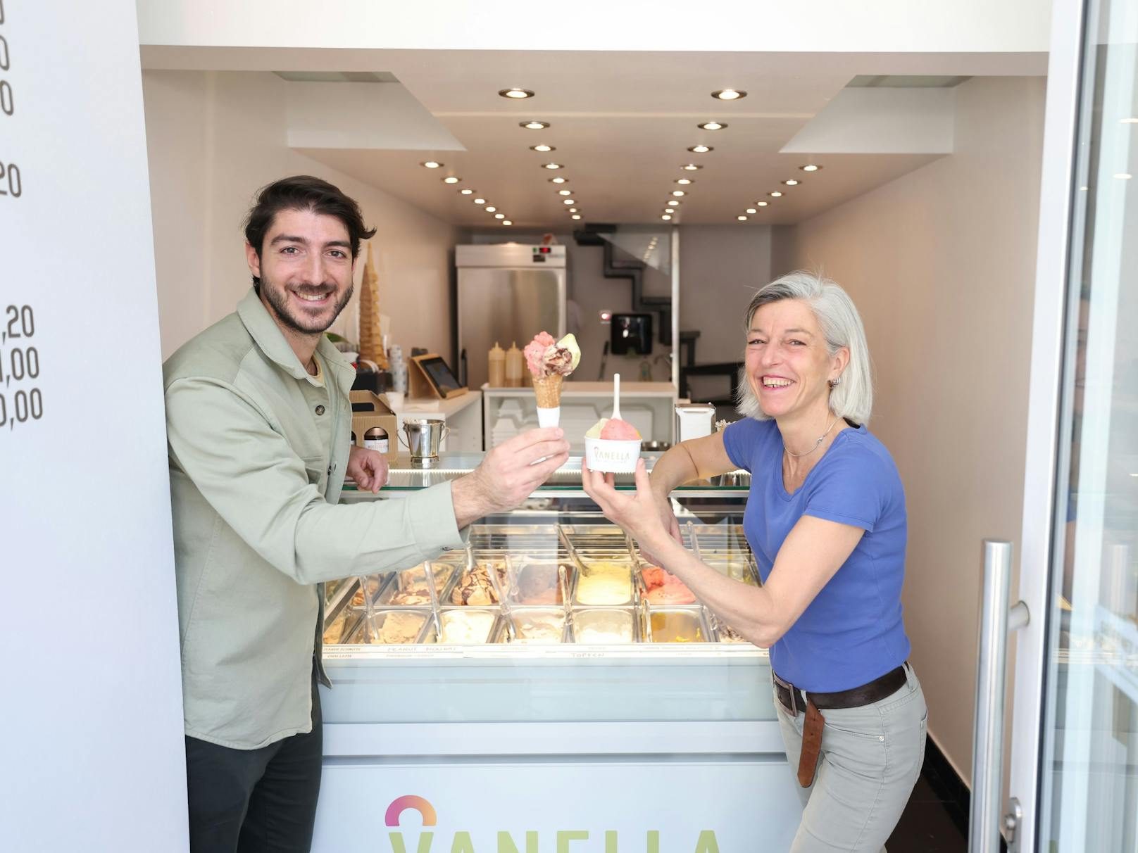 Kein Zuckerschlecken ist das zuckerfreie Eis von "Vanella" auf der Kärntner Straße in der Wiener Innenstadt.