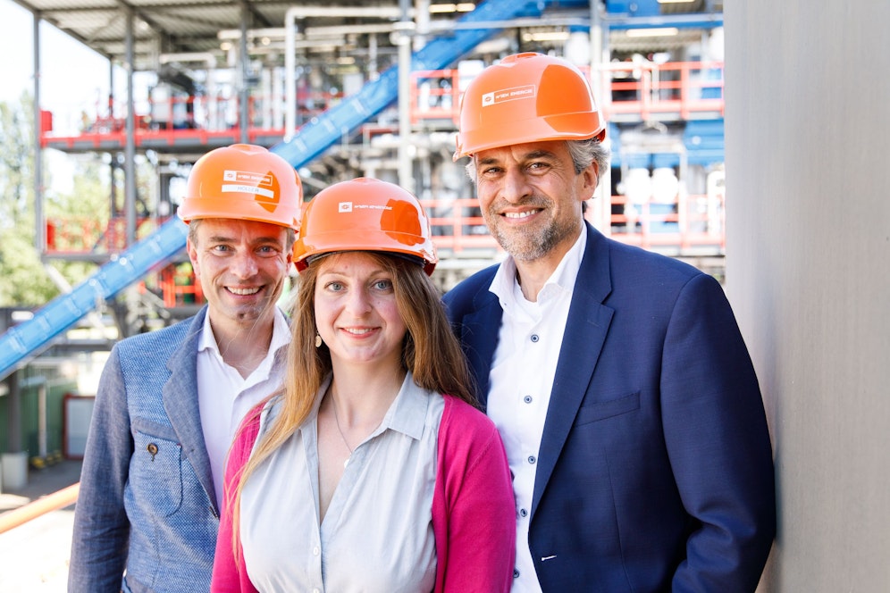 Wien Energie Klimapionier*innen (v.l.n.r.) Martin Höller, Teresa Schubert und Philipp Krobath.&nbsp;