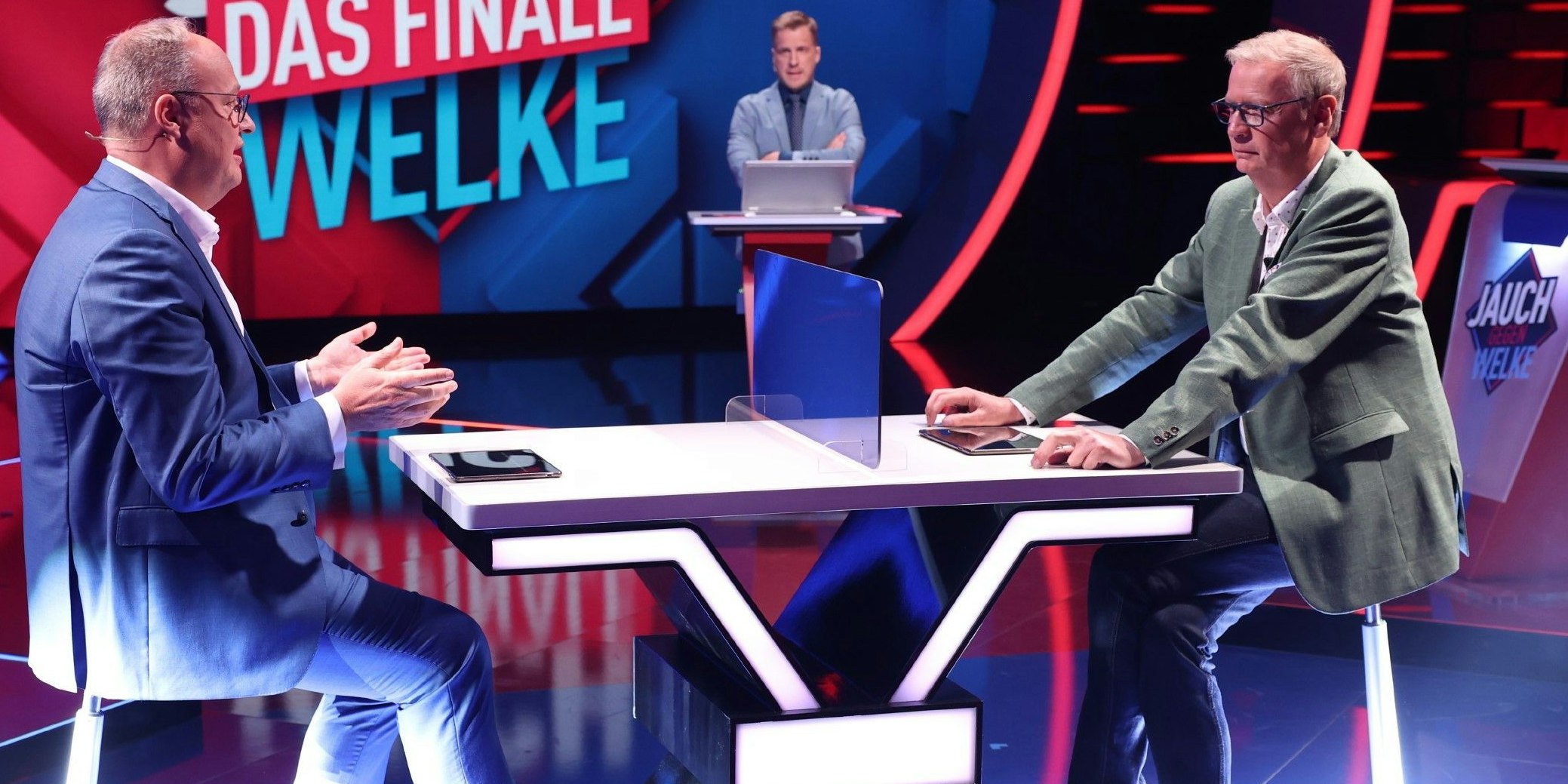 Günther Jauch spielt gegen Oliver Welke.