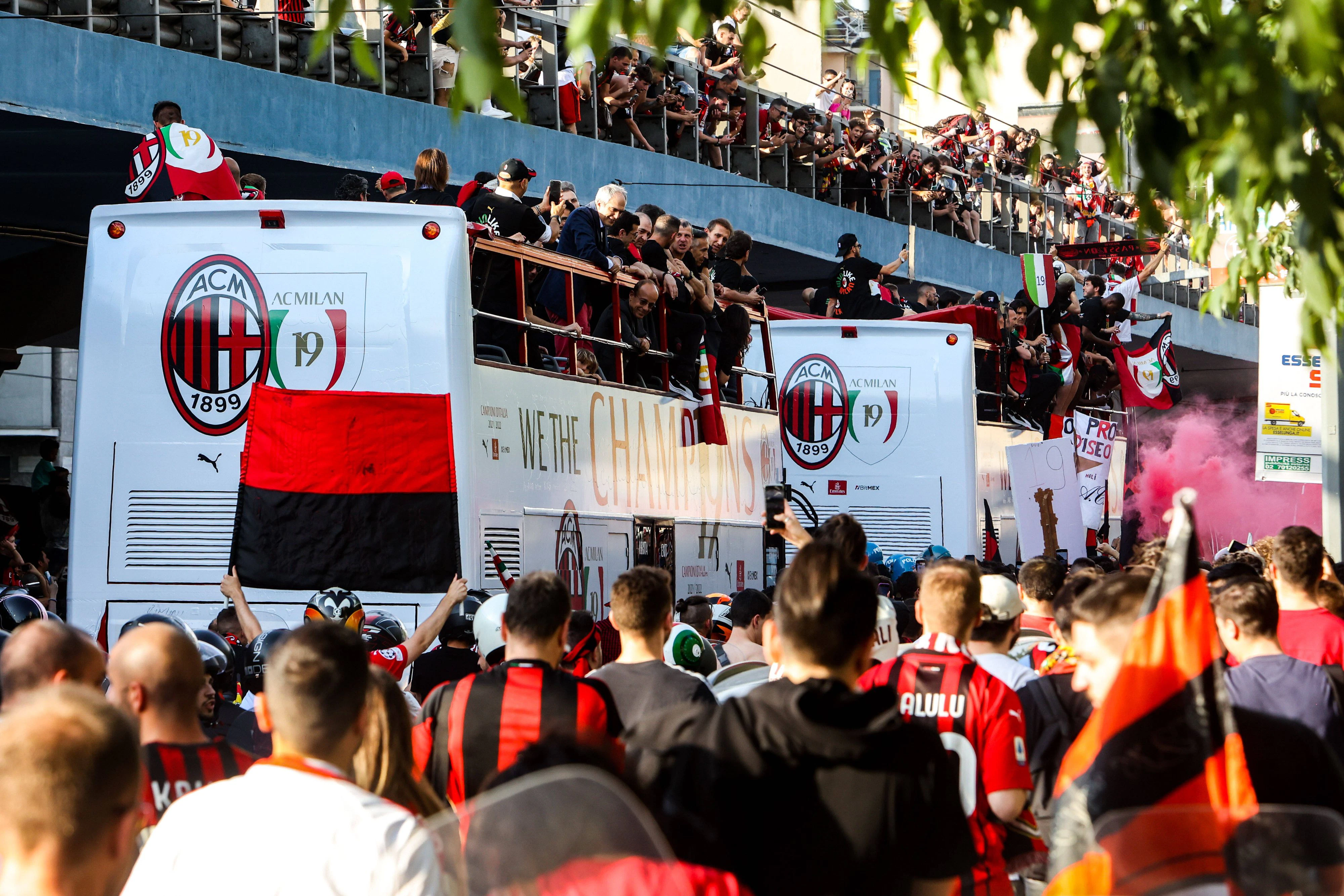 AC Milan feiert den Serie-A-Meistertitel.