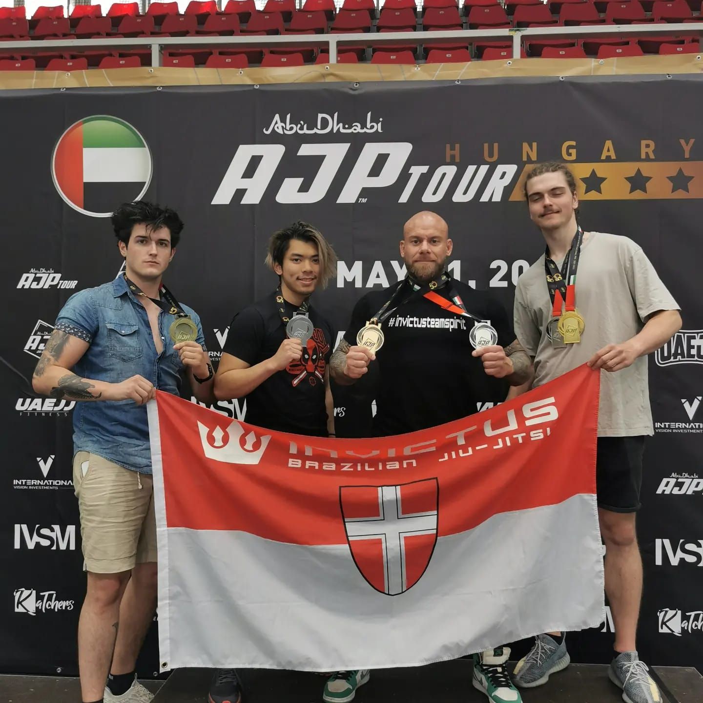 Matias Dominkovic,  Joaquin Enrico Ylo, Marc Reifberger und Tauras Blazevicius