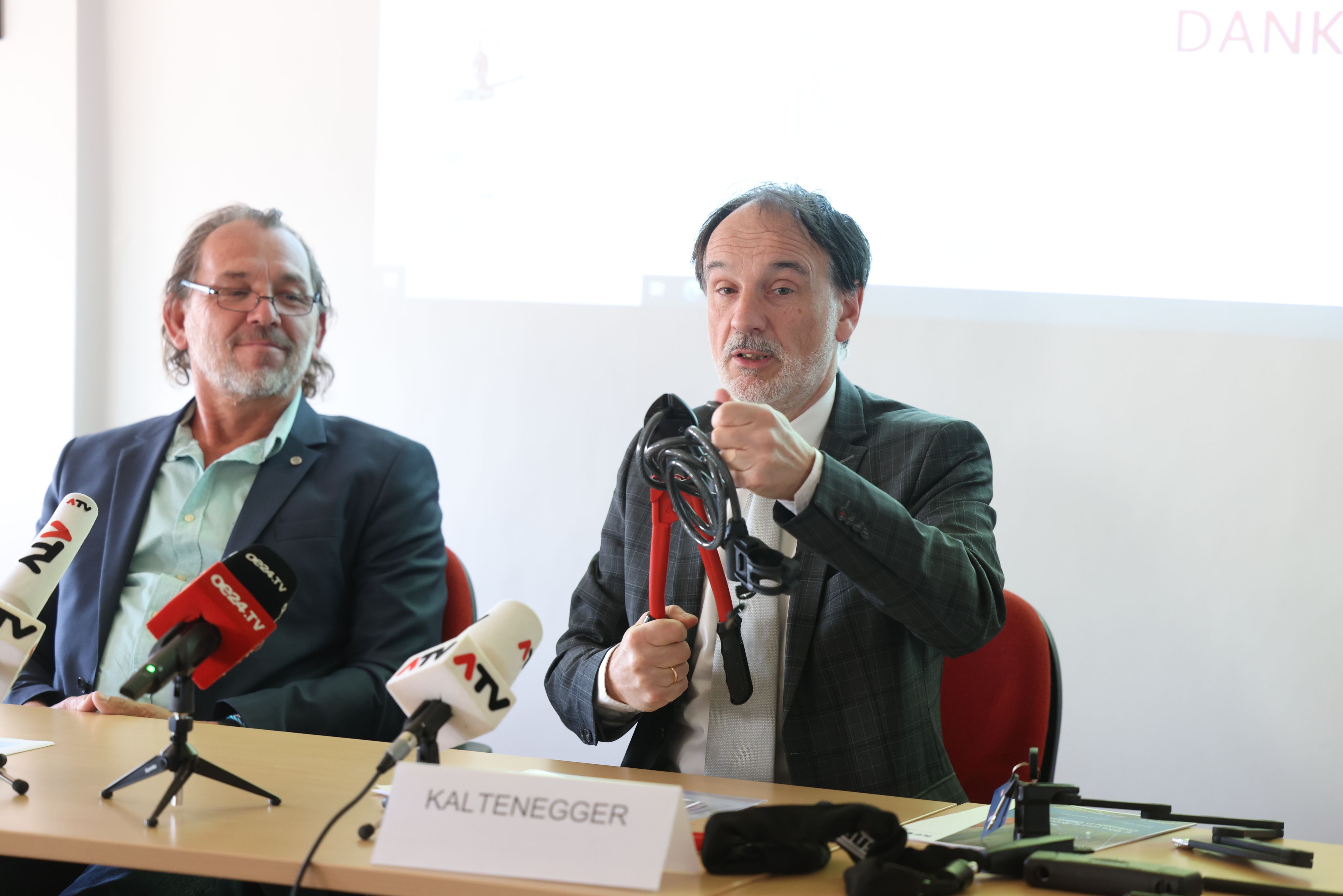 Chefinspektor Peter Seidl, KFV-Experte Armin Kaltenegger: 