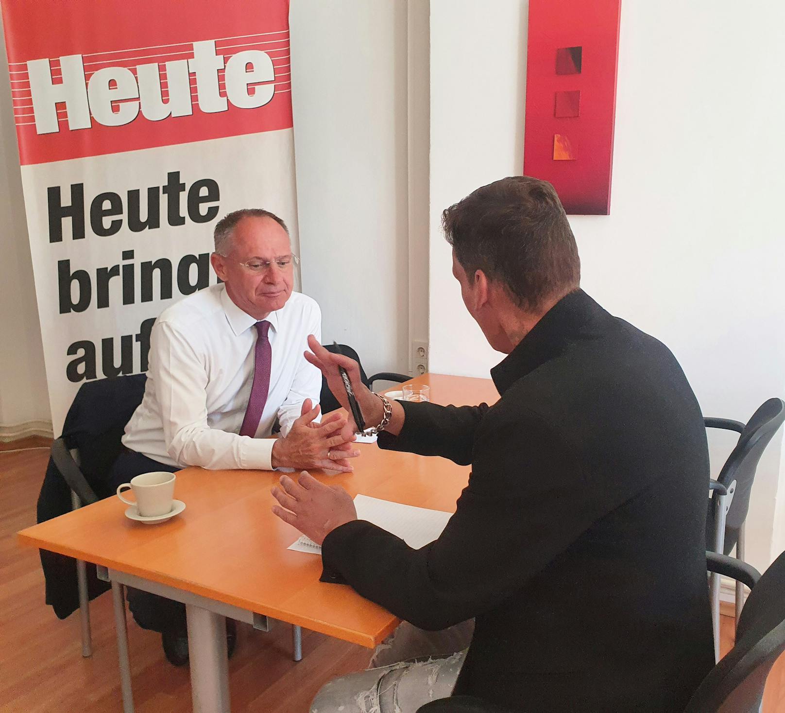 Interview in St. Pölten mit Innenminister Gerhard Karner (VP).