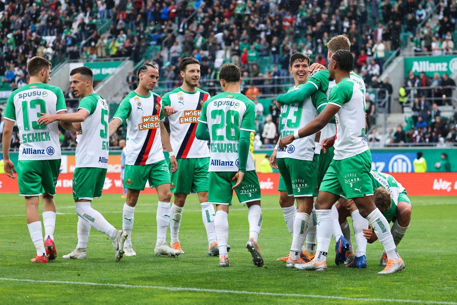 Die jungen Rapidler kamen zu zahlreichen Einsatzminuten