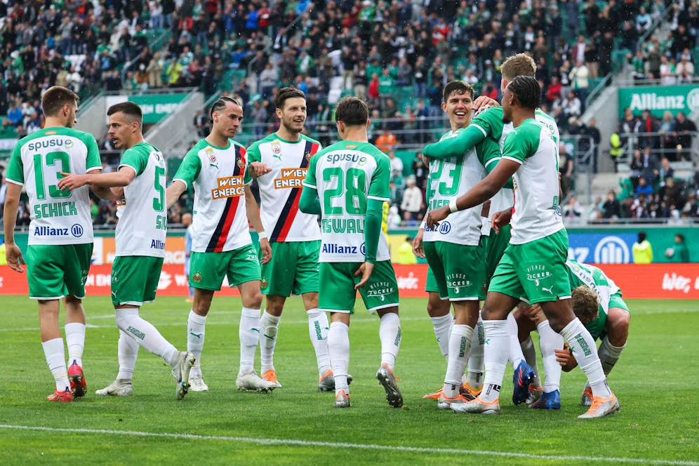 Die jungen Rapidler kamen zu zahlreichen Einsatzminuten