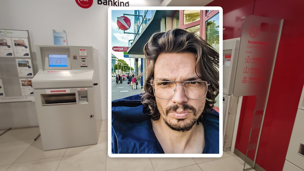 Der Einzahlautomat von Christoph T. entwickelte ein Eigenleben.