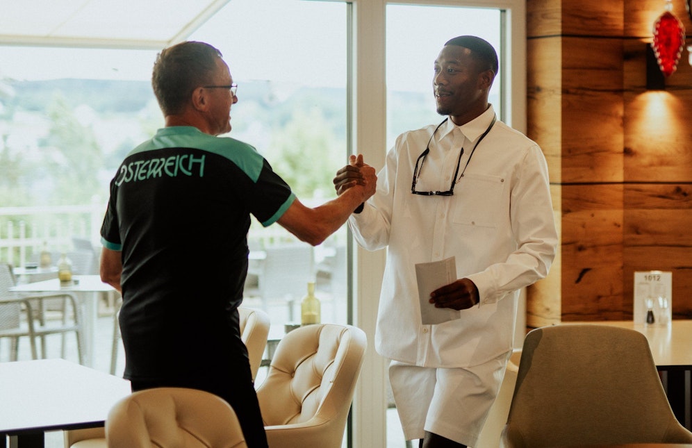 Champions-League-Sieger David Alaba ist beim ÖFB-Team eingetroffen