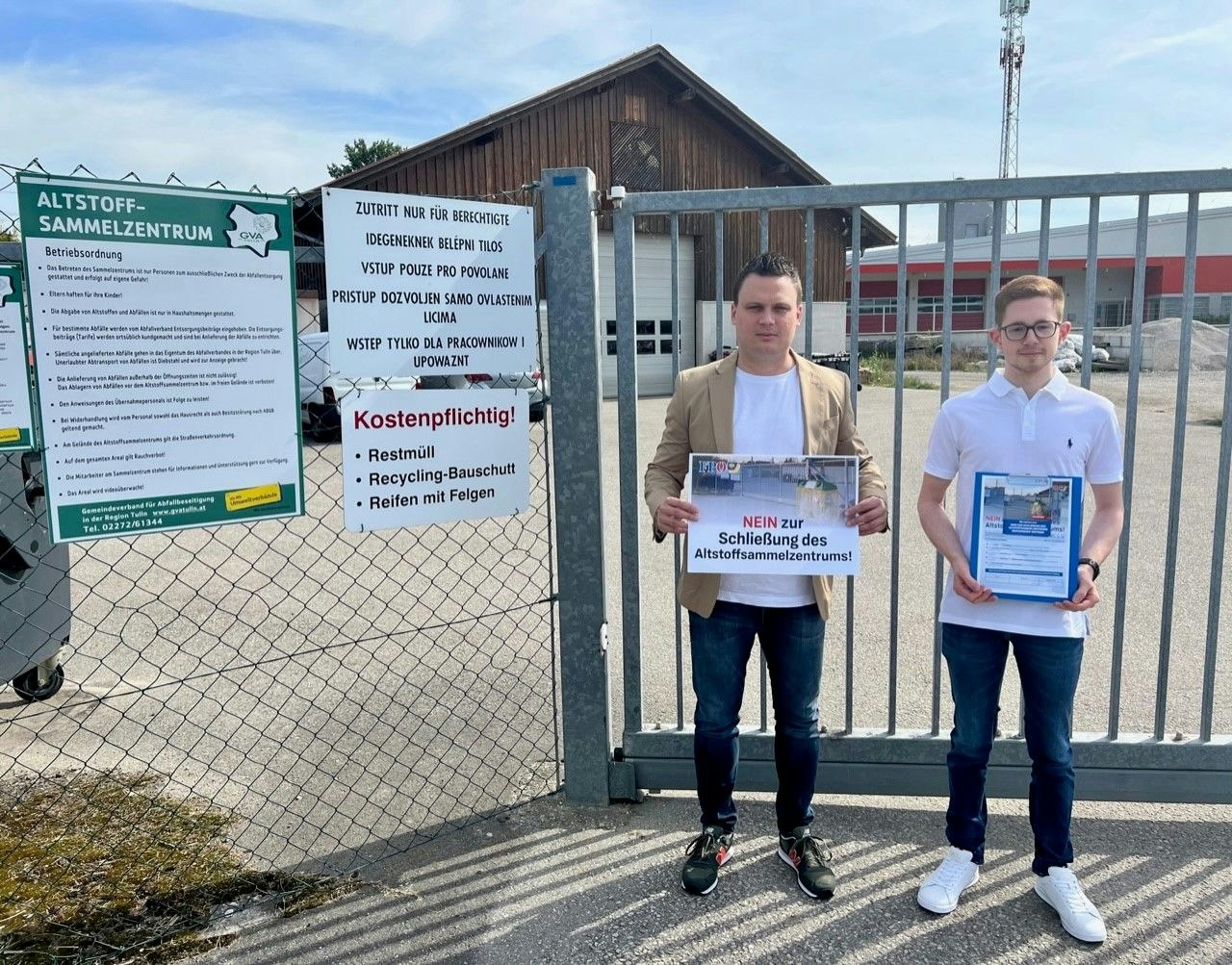 Heute.at - FPÖ kämpft für den Erhalt von Altstoffsammelzentrum