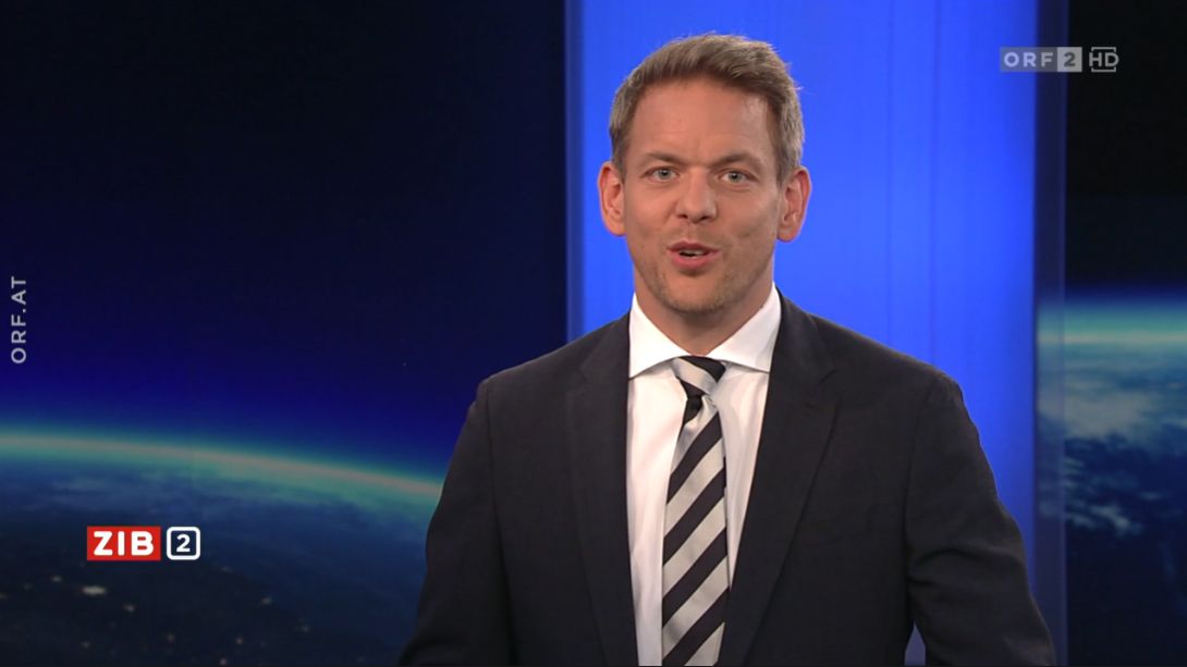 Militärexperte Franz-Stefan Gady zu Gast in der ZIB2 mit Martin Thür am 1. Juni 2022.