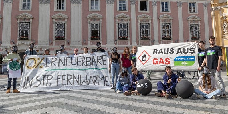 Bilder vom Protest am Rathausplatz.