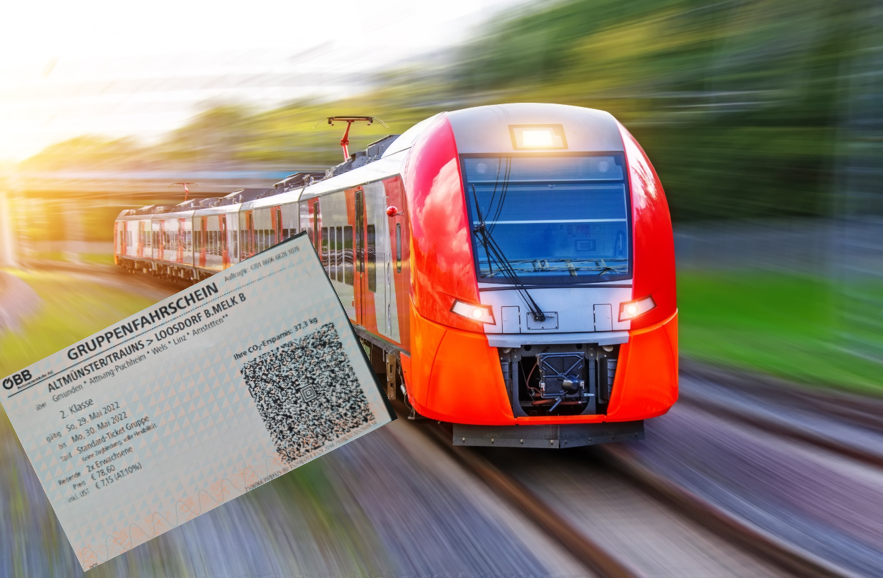 Das Ticket kostet hin und retour knapp 80 Euro.