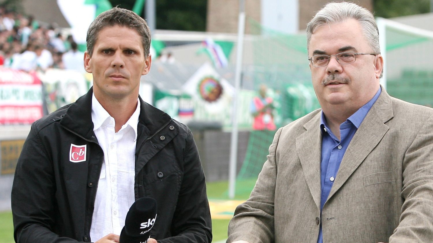 Dietmar Kühbauer und Martin Pucher im Jahr 2009 beim Spiel zwischen SV Mattersburg und Rapid Wien in der Bundeslige