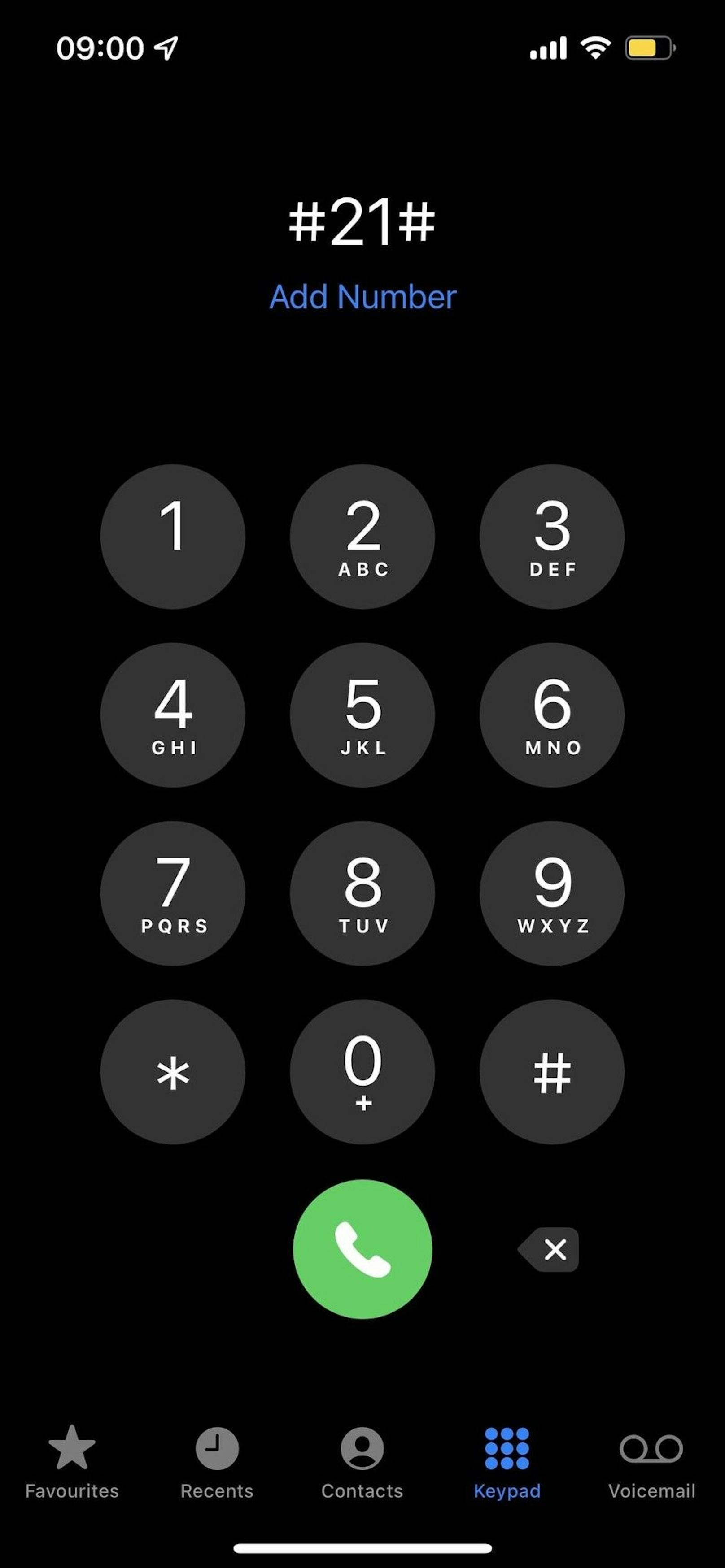 Die kryptische Nummer ist ein sogenannter GSM-Code. Mit diesem #21# stellt man die Weiterleitung ab.
