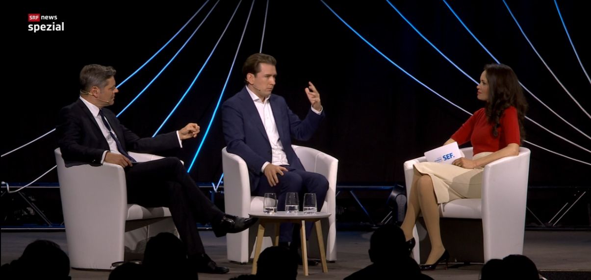 Sebastian Kurz beim Swiss Economy Forum 2022 in Interlaken.