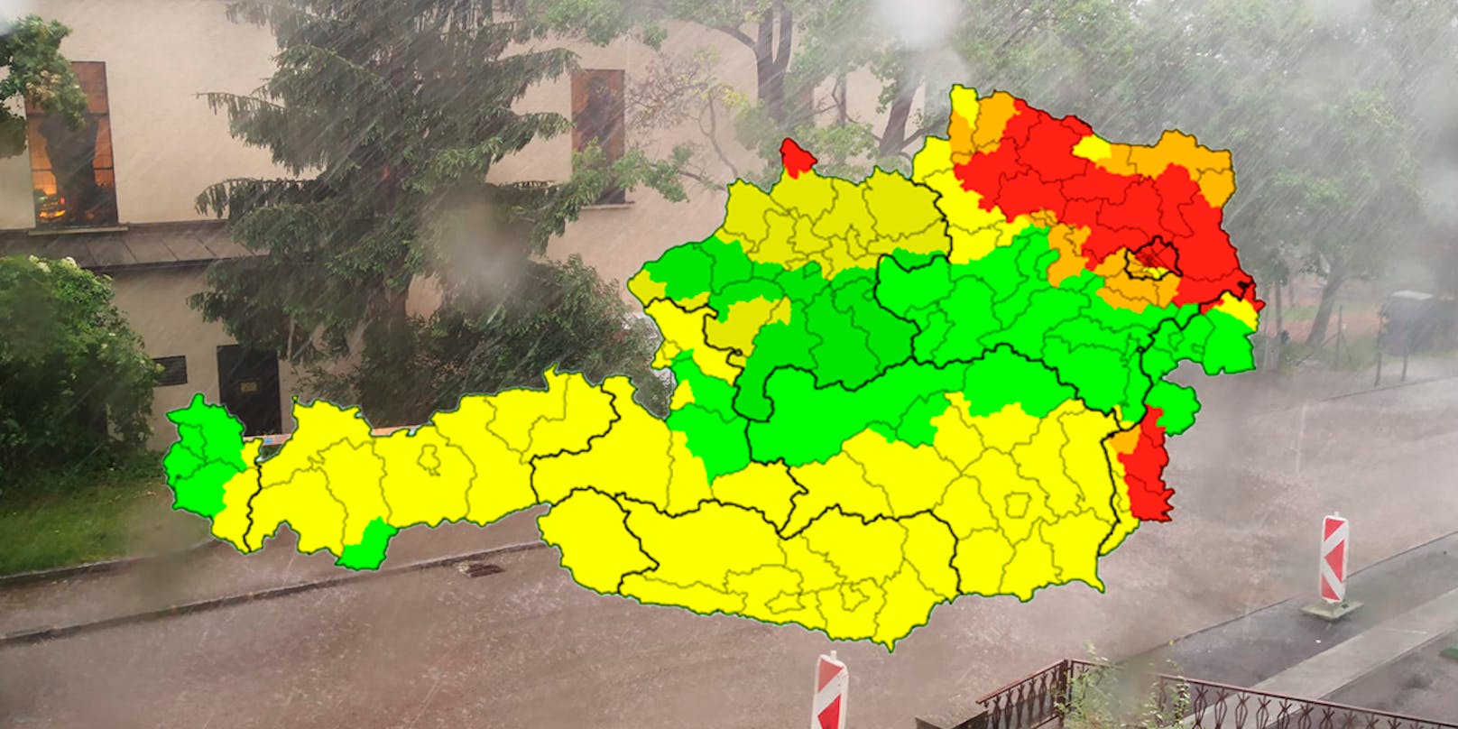 Zuerst Sonne, dann Regen: In Ostösterreich steigt das Risiko für Hagel-Unwetter.