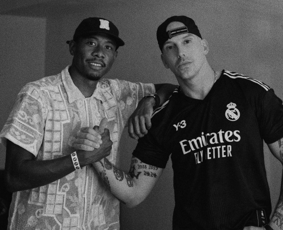 David Alaba und RAF Camora.