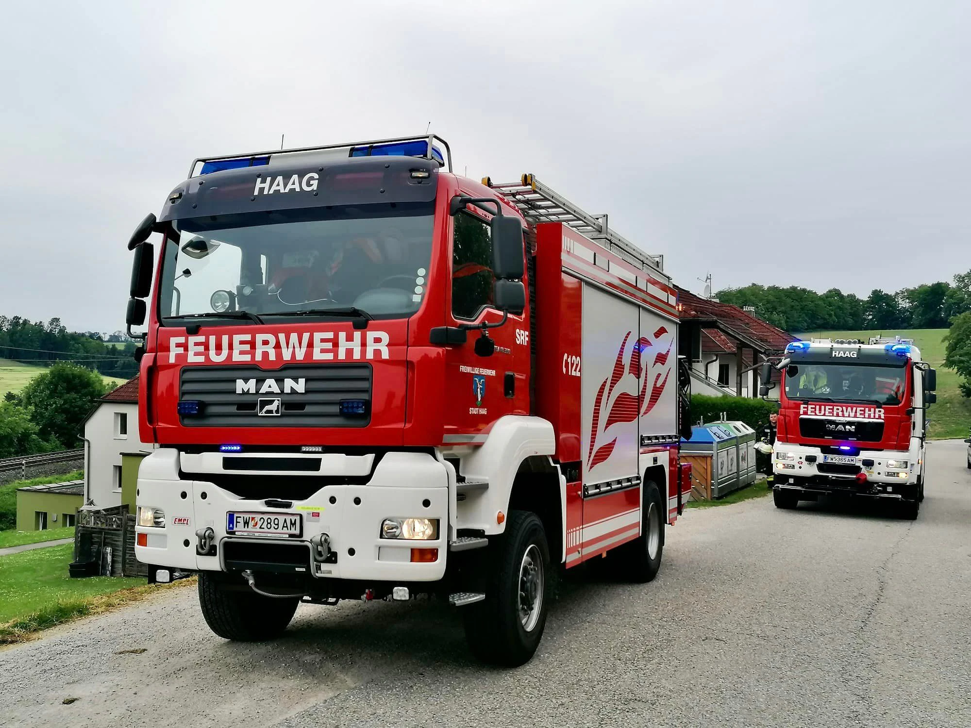 Die Feuerwehr rettete das Tier.