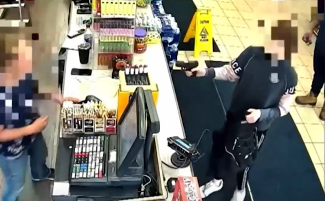 Er wurde gleich nach dem Überfall festgenommen.