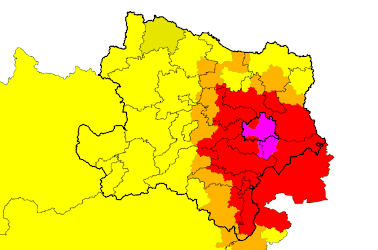 Heute.at - Sintflutartige Regenfälle im Raum Wr. Neustadt angesagt