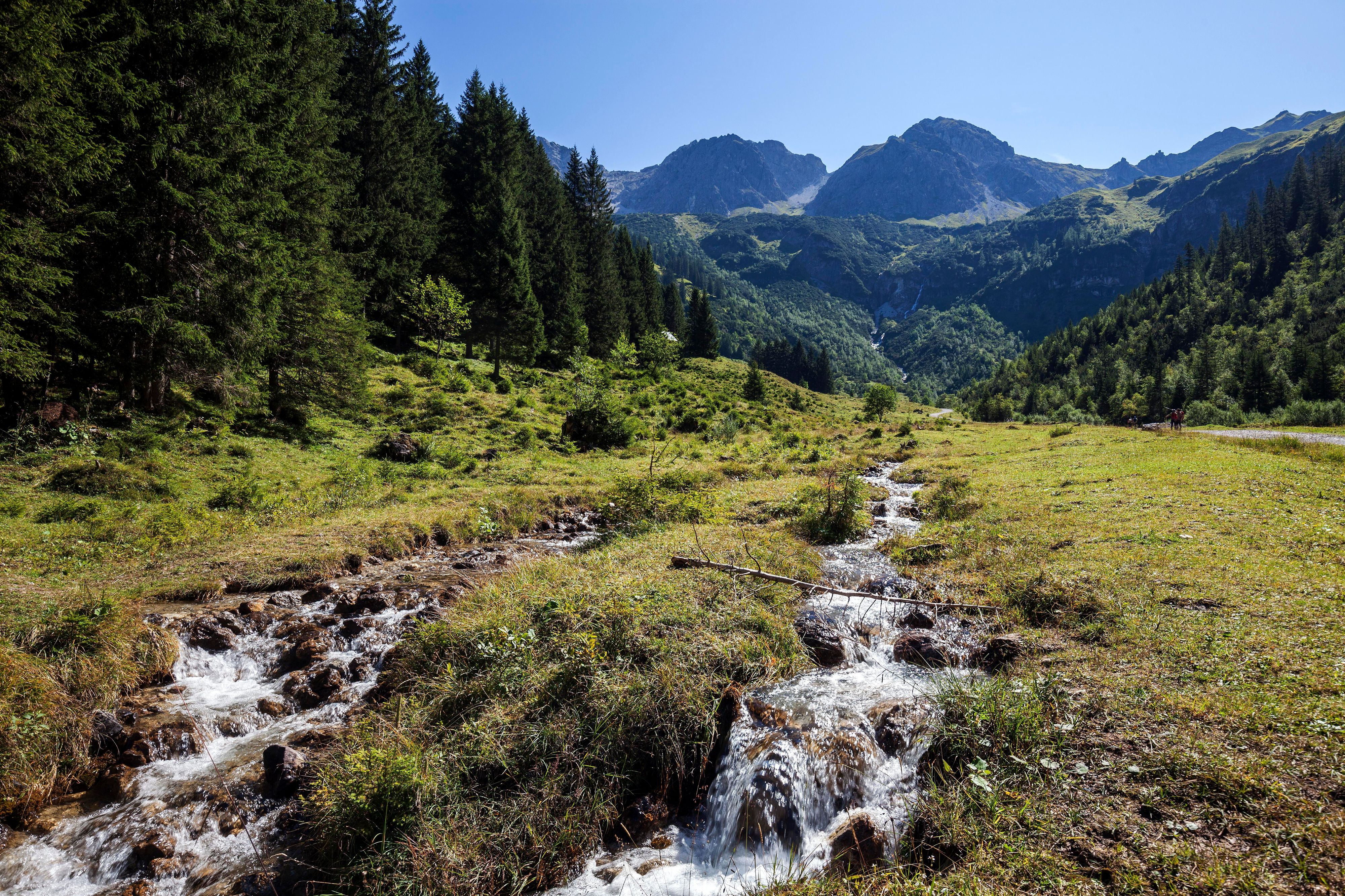 Der tödliche Wanderunfall passierte bei einer Wandertour in Mittelberg im Kleinwalsertal.