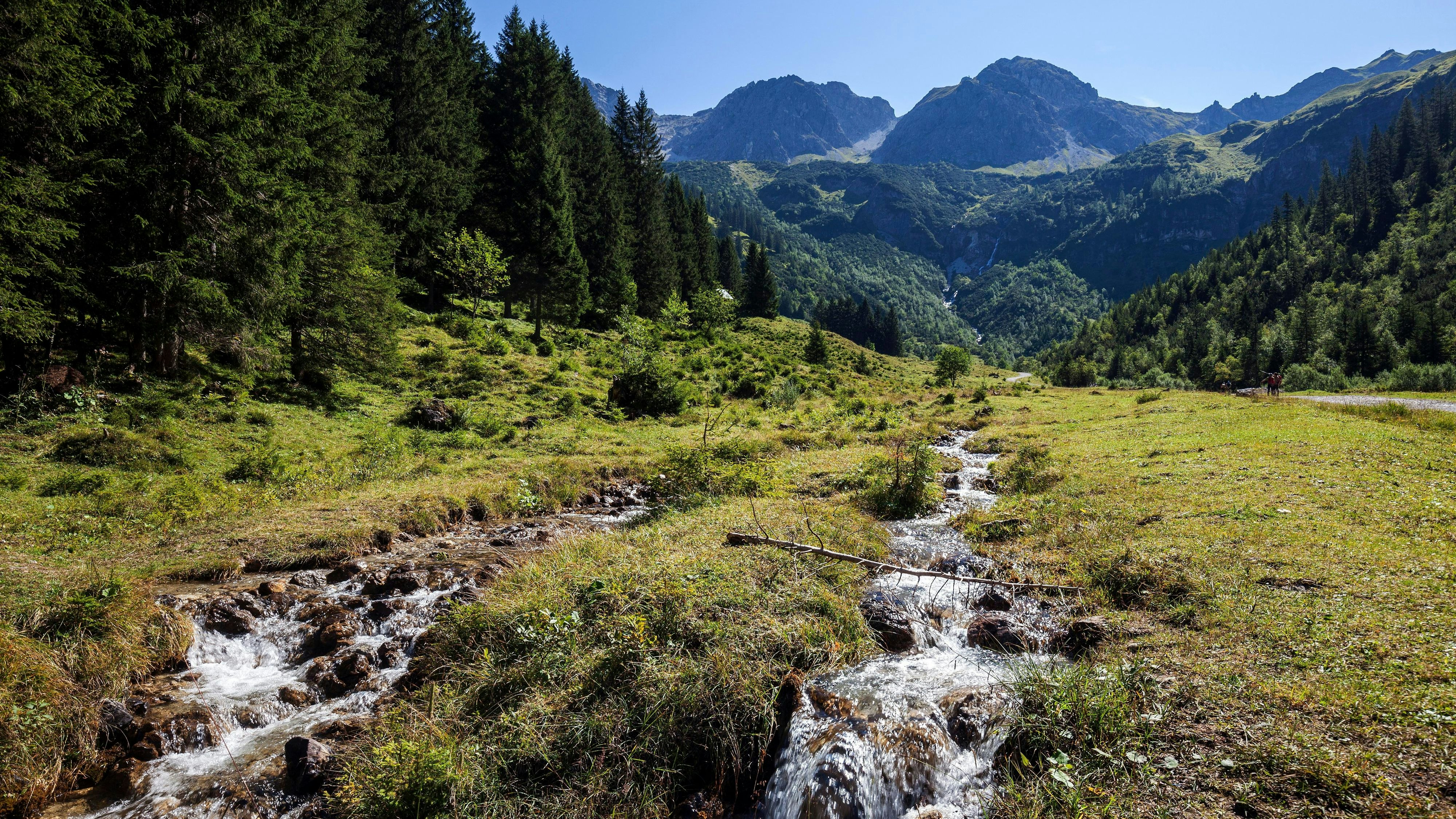 Der tödliche Wanderunfall passierte bei einer Wandertour in Mittelberg im Kleinwalsertal.