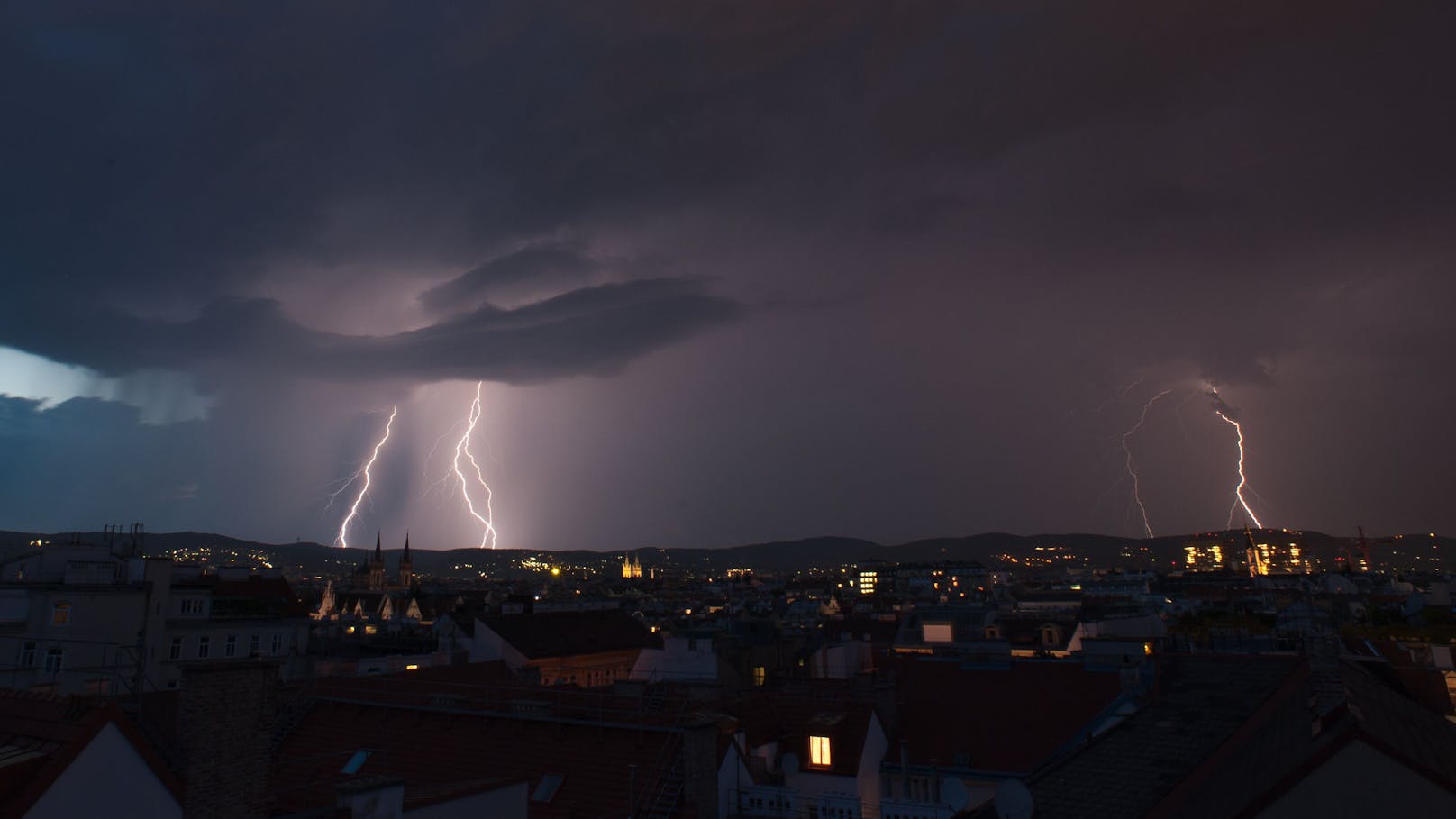 Unwetter über Wien