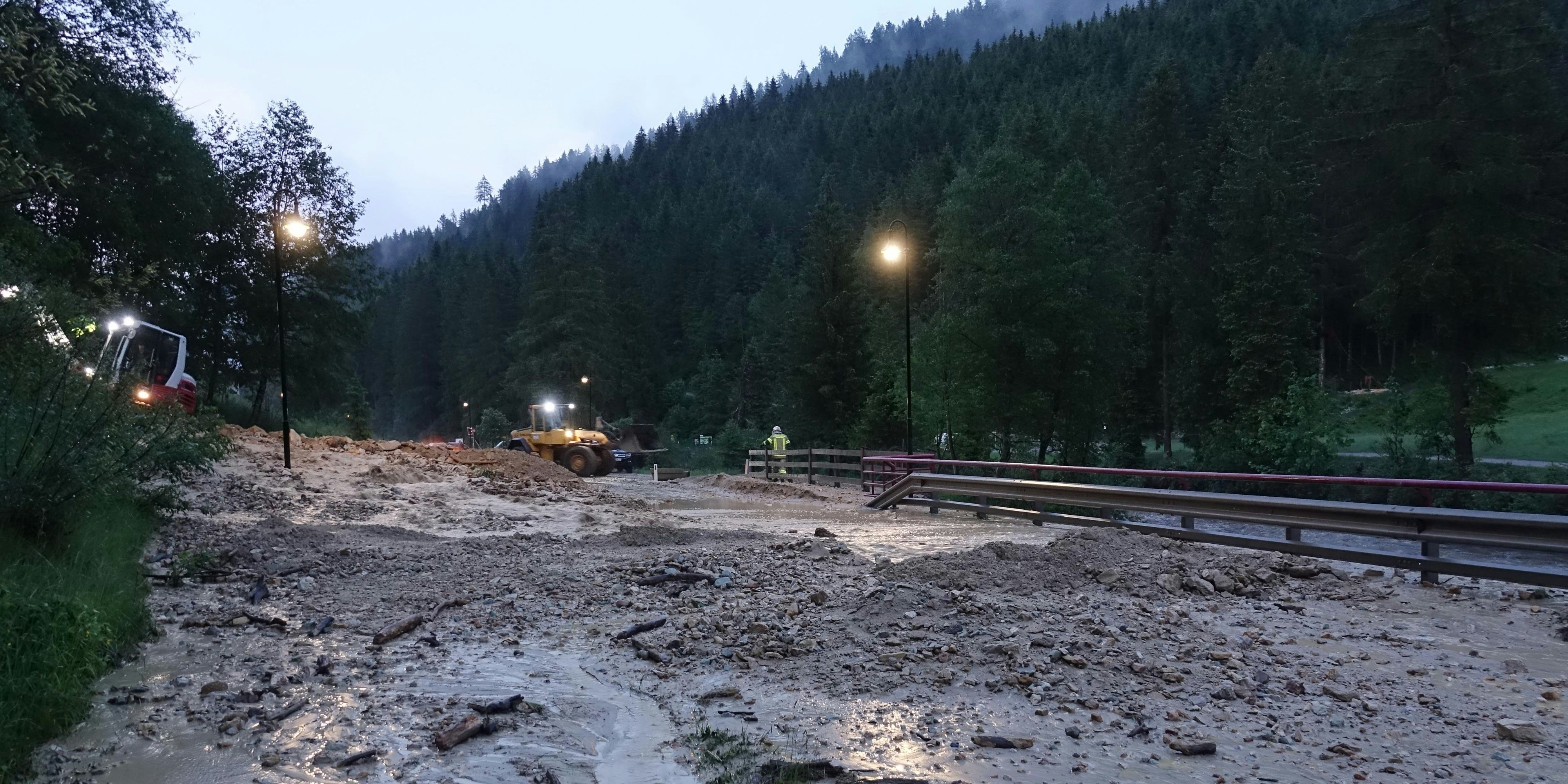 Vermurungen der Gerlosbundesstraße in Gerlos -Fotocredit: ZOOM.TIROL 