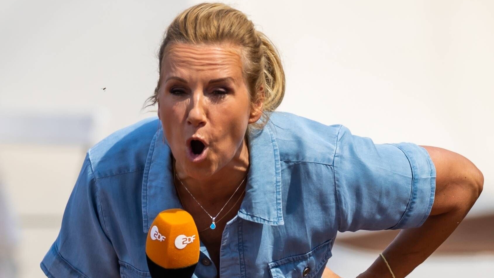 Moderatorin Andrea Kiewel ist außer sich.