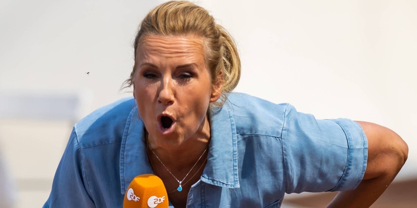 Moderatorin Andrea Kiewel ist außer sich.